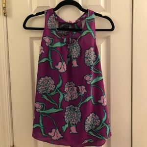 Lilly ruffle racer back tank top